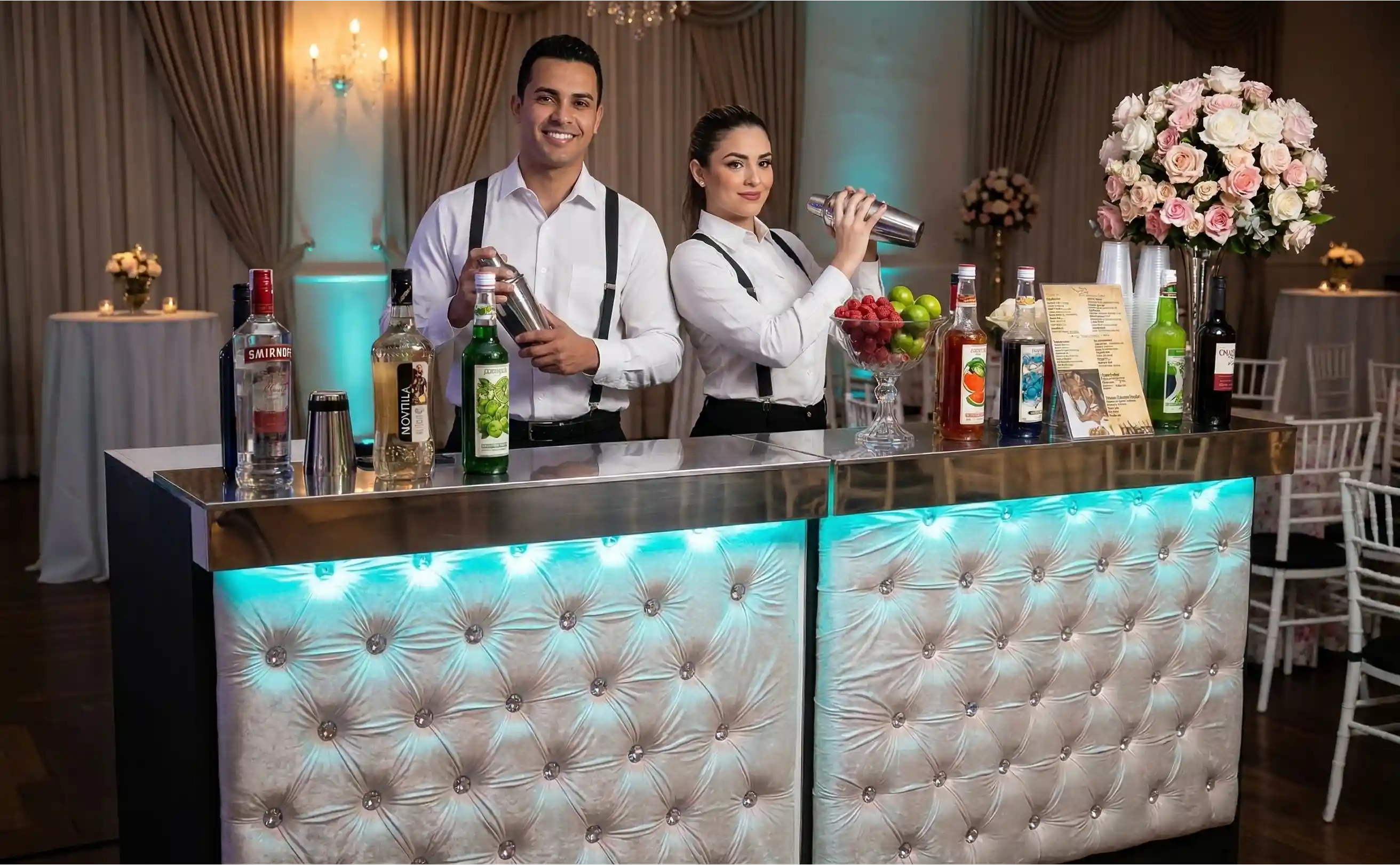 Estrutura de barman para festas