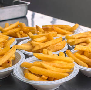 Batata frita para festa