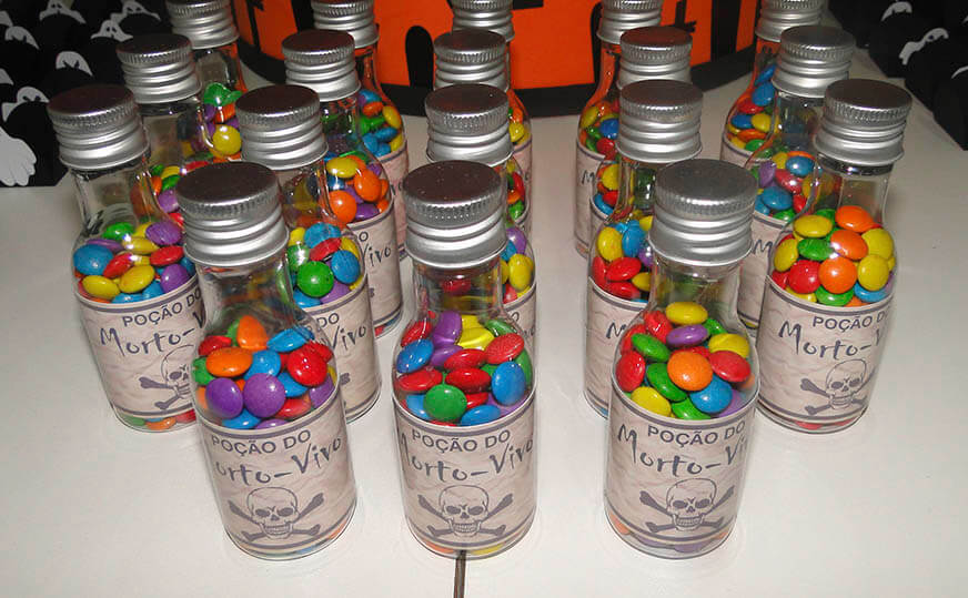 Garrafinhas personalizadas terror Halloween