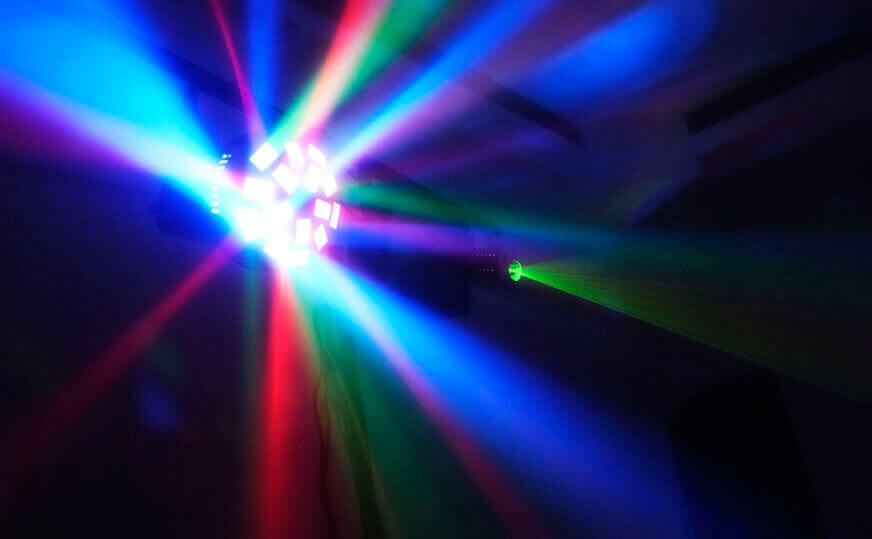 Iluminação de pista DJ para festa