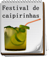 Festival de caipirinhas com frutas da época