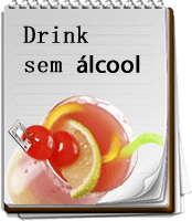 Taça de drink refrescante sem álcool